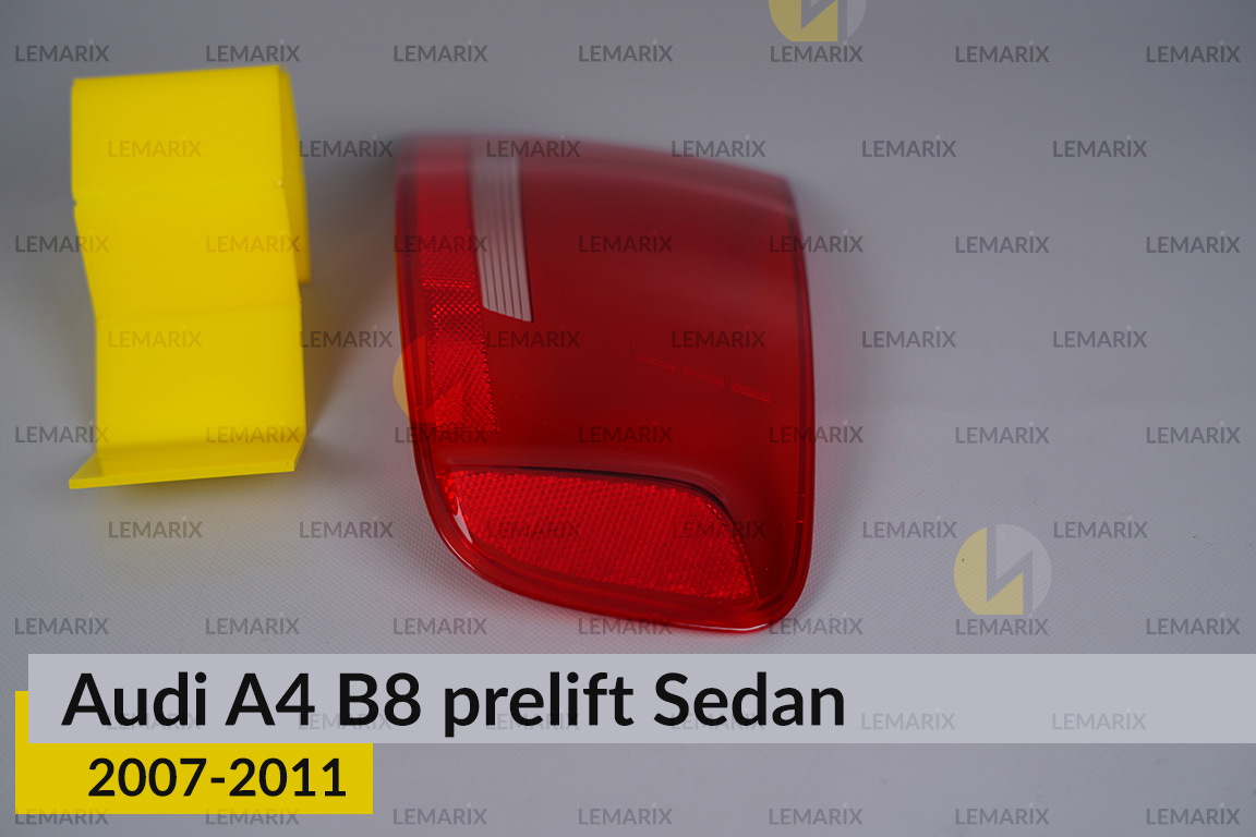 Скло заднього ліхтаря зовнішнє в крилі Audi A4 B8 Sedan (2007-2011) дорест праве