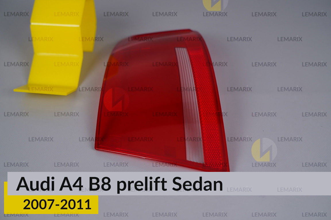 Скло заднього ліхтаря зовнішнє в крилі Audi A4 B8 Sedan (2007-2011) дорест праве
