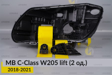 Ремкомплект крепления корпуса фар Mercedes-Benz C-Class W205 (2018-2021) рест левый – 2 ед.