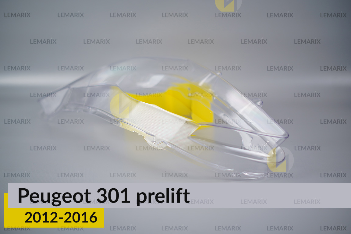 Скло фари Peugeot 301 (2012-2016) дорест ліве