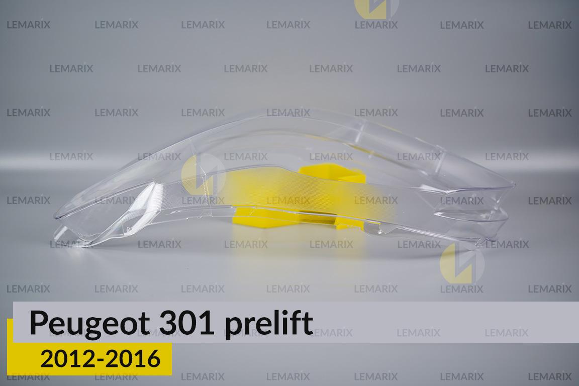 Скло фари Peugeot 301 (2012-2016) дорест ліве