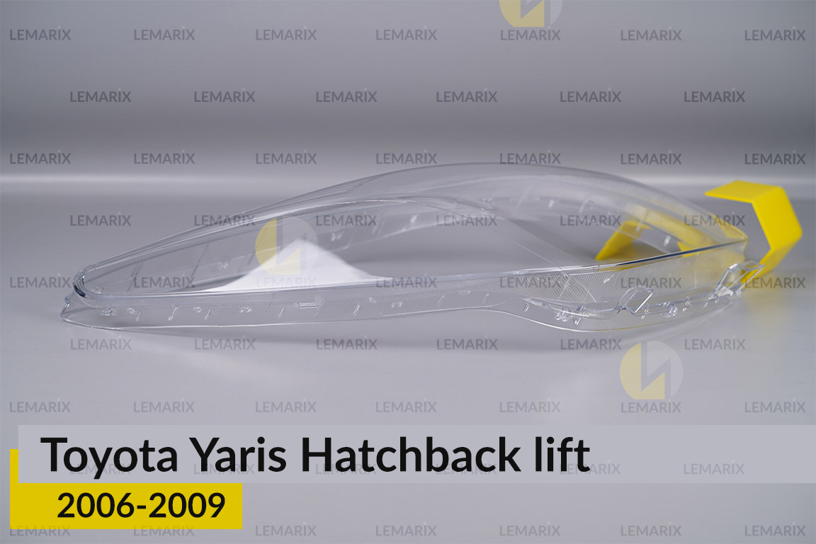 Скло фари Toyota Yaris Hatchback (2006-2009) рест праве