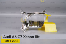 Хромований відбивач поворотника Audi A6 C7 Xenon (2014-2018) рест правий