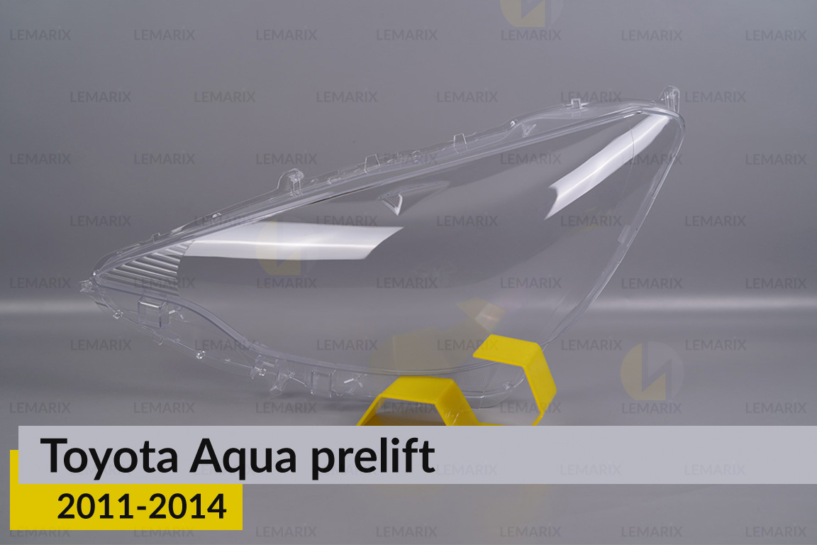 Скло фари Toyota Aqua (2011-2014) дорест ліве