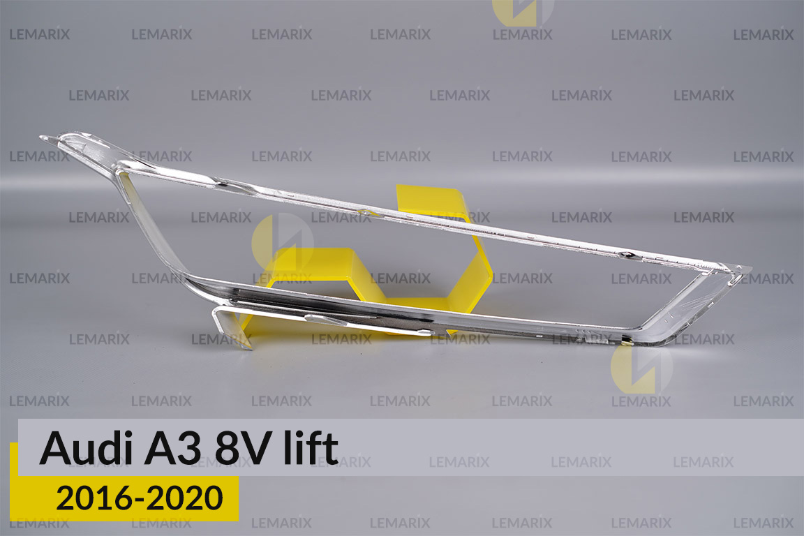 Хромована декоративна маска Audi A3 8V (2016-2020) рест ліва
