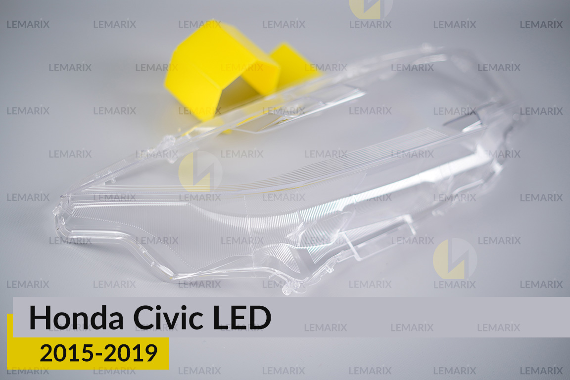 Скло фари Honda Civic LED (2015-2019) праве