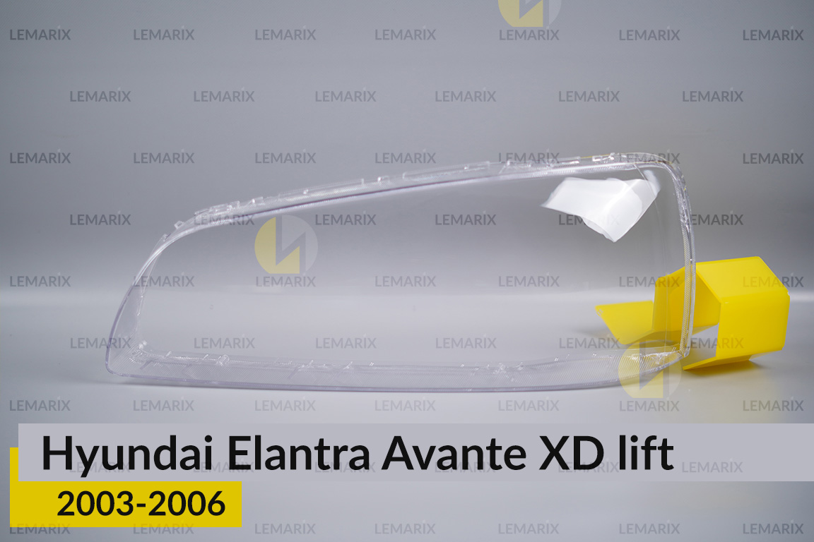Скло фари Hyundai Elantra Avante XD (2003-2006) рест ліве