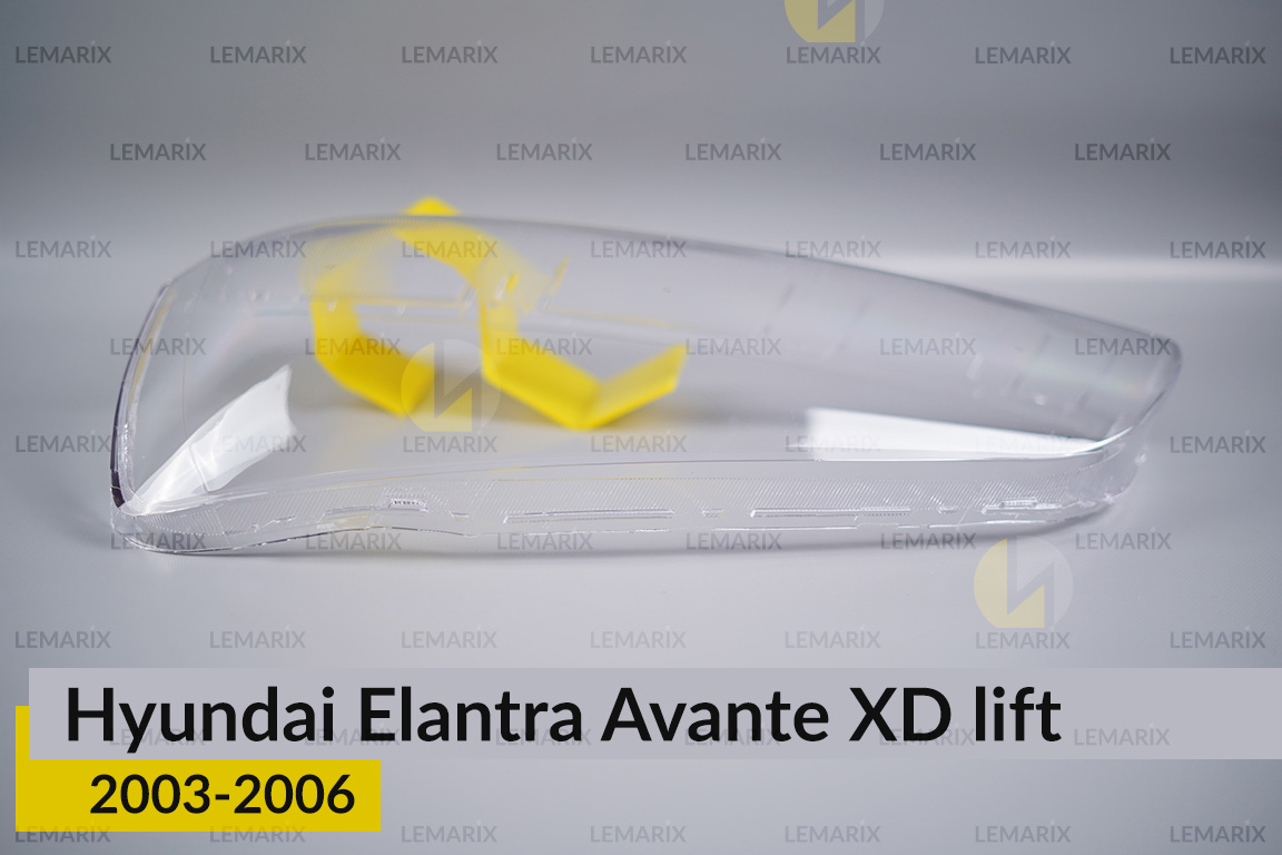 Скло фари Hyundai Elantra Avante XD (2003-2006) рест ліве