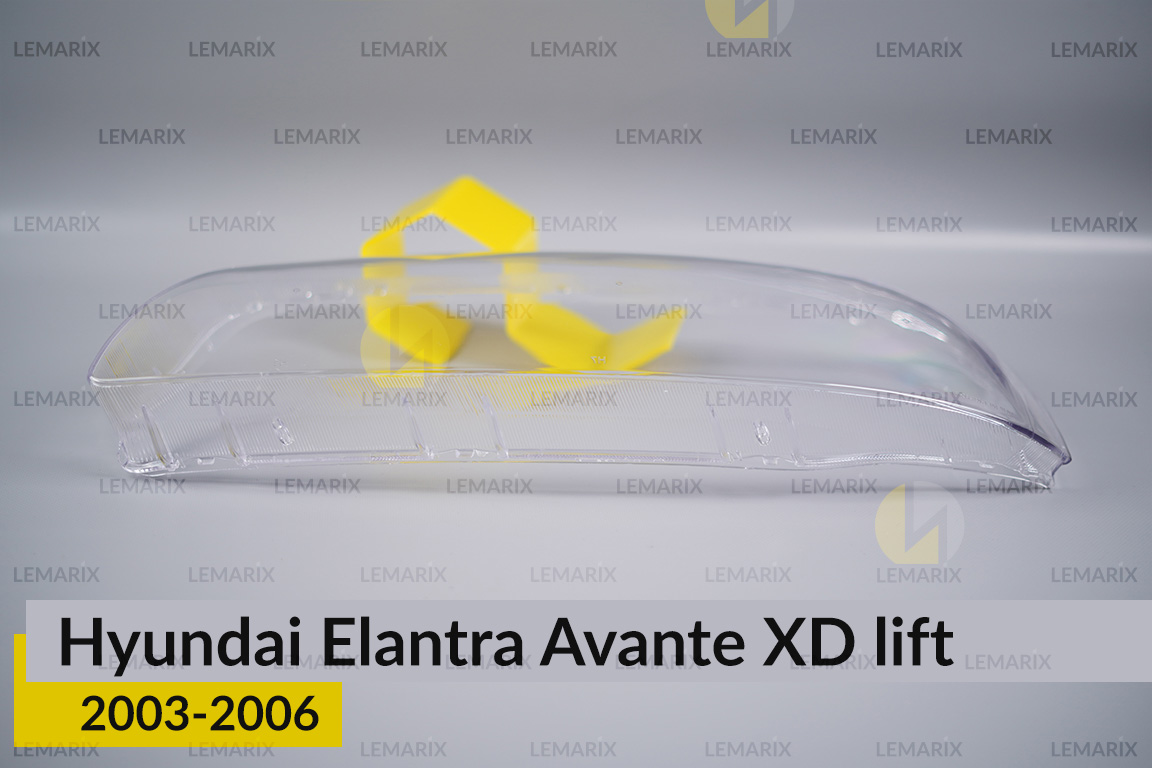 Скло фари Hyundai Elantra Avante XD (2003-2006) рест ліве