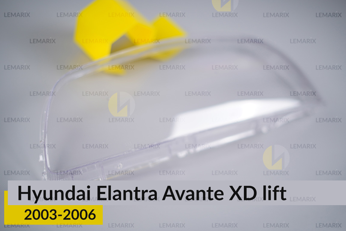 Скло фари Hyundai Elantra Avante XD (2003-2006) рест ліве