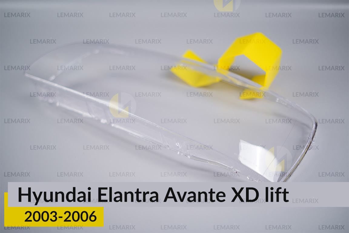Скло фари Hyundai Elantra Avante XD (2003-2006) рест ліве
