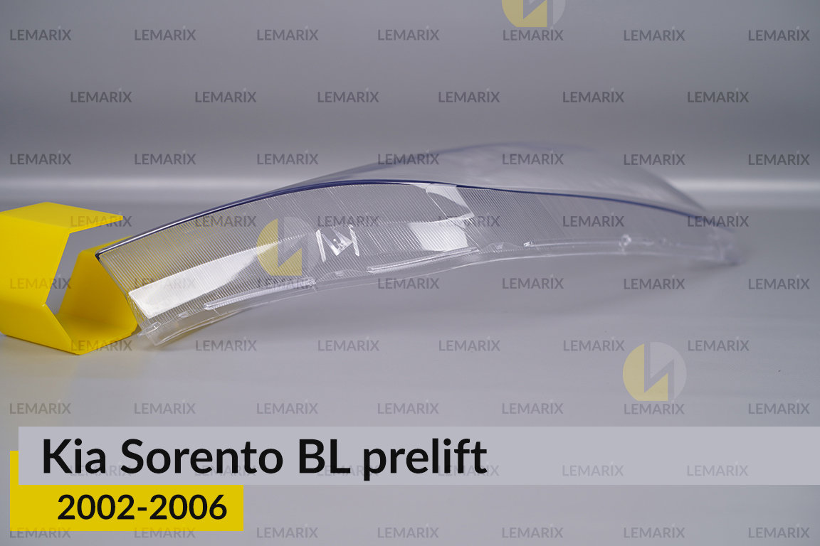 Скло фари KIA Sorento BL (2002-2006) дорест праве