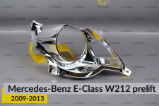 Хромована декоративна маска лінзи внутрішня Mercedes-Benz E-Class W212 (2009-2013) дорест права