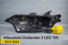 Корпус фари Mitsubishi Outlander 3 LED (2015-2022) 2 рест лівий