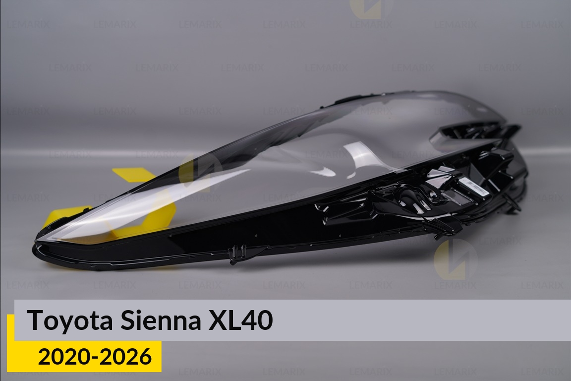 Скло фари Toyota Sienna XL40 (2020-2026) праве