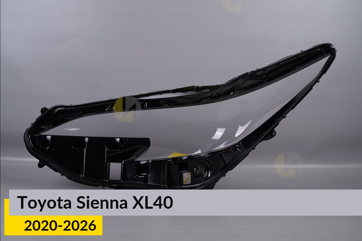 Скло фари Toyota Sienna XL40 (2020-2026) праве