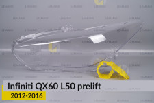 Стекло фары Infiniti QX60 L50 (2012-2016) дорест левое