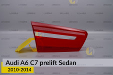 Скло заднього ліхтаря внутрішнє в кришці багажника Audi A6 C7 Sedan (2010-2014) дорест ліве
