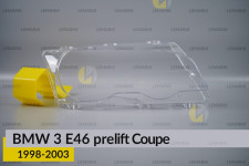 Скло фари BMW 3 E46 Coupe (1998-2003) дорест праве