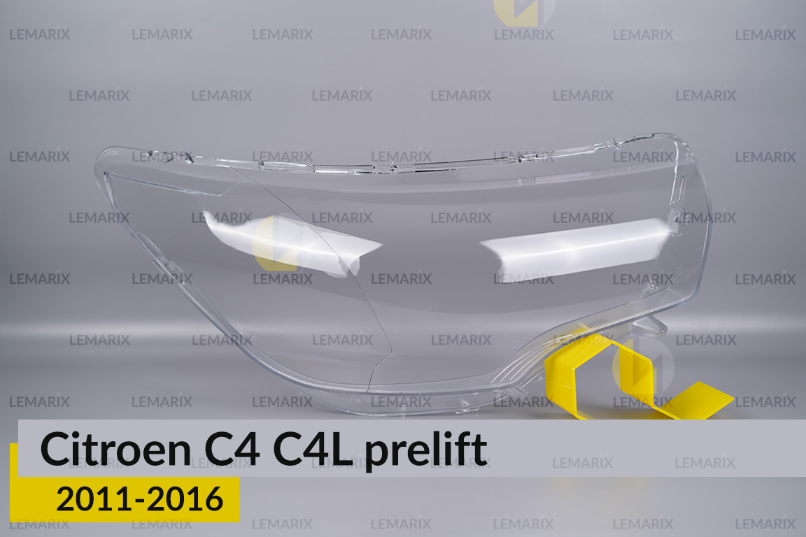 Скло фари Citroen C4 C4L (2011-2016) дорест праве