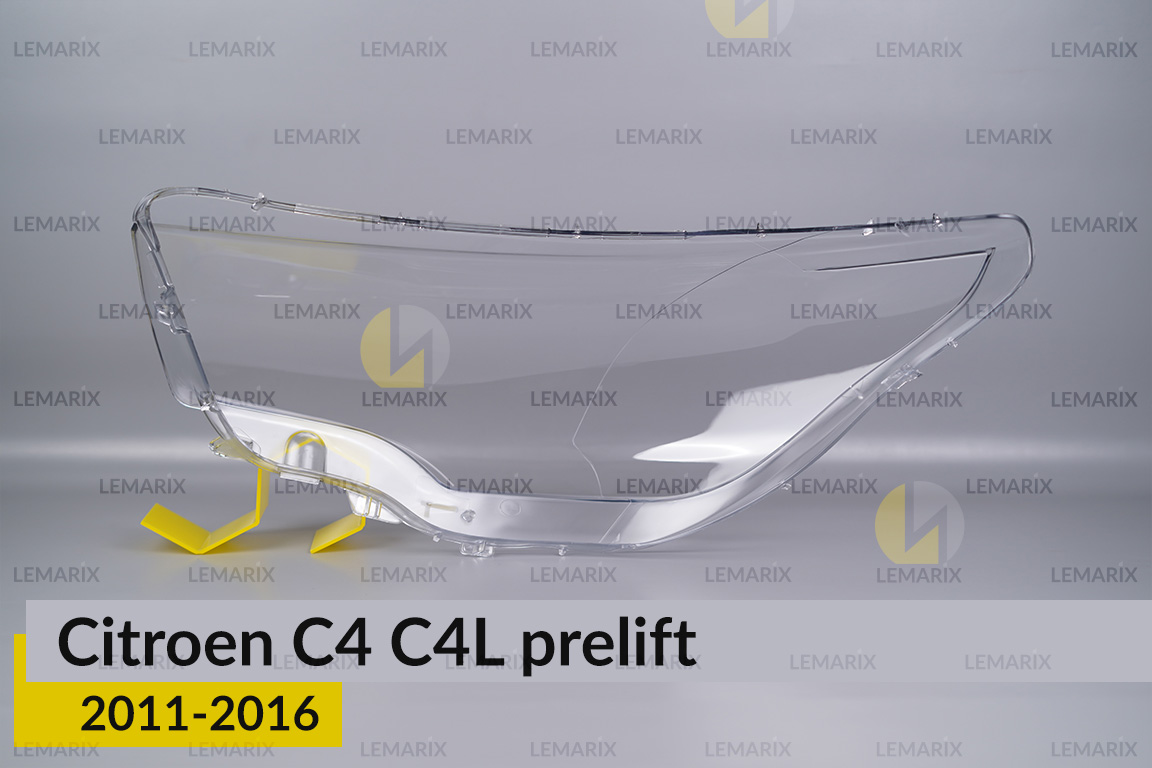 Скло фари Citroen C4 C4L (2011-2016) дорест праве
