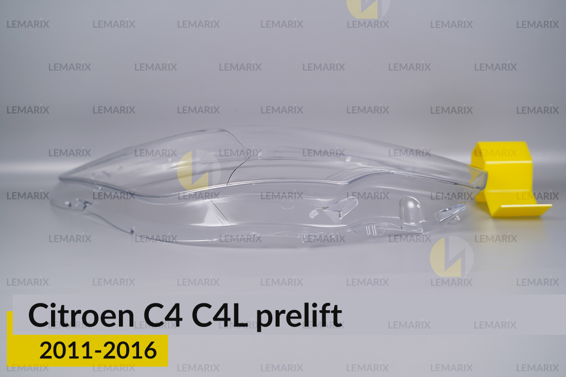 Скло фари Citroen C4 C4L (2011-2016) дорест праве