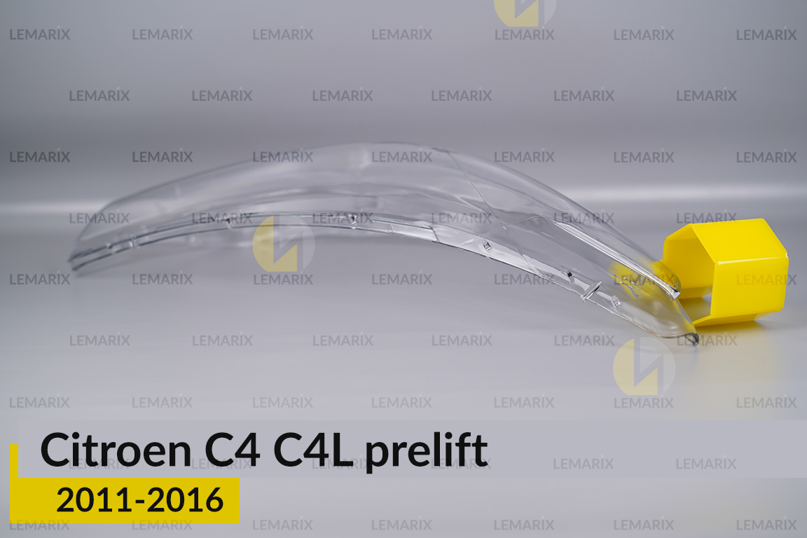 Скло фари Citroen C4 C4L (2011-2016) дорест праве
