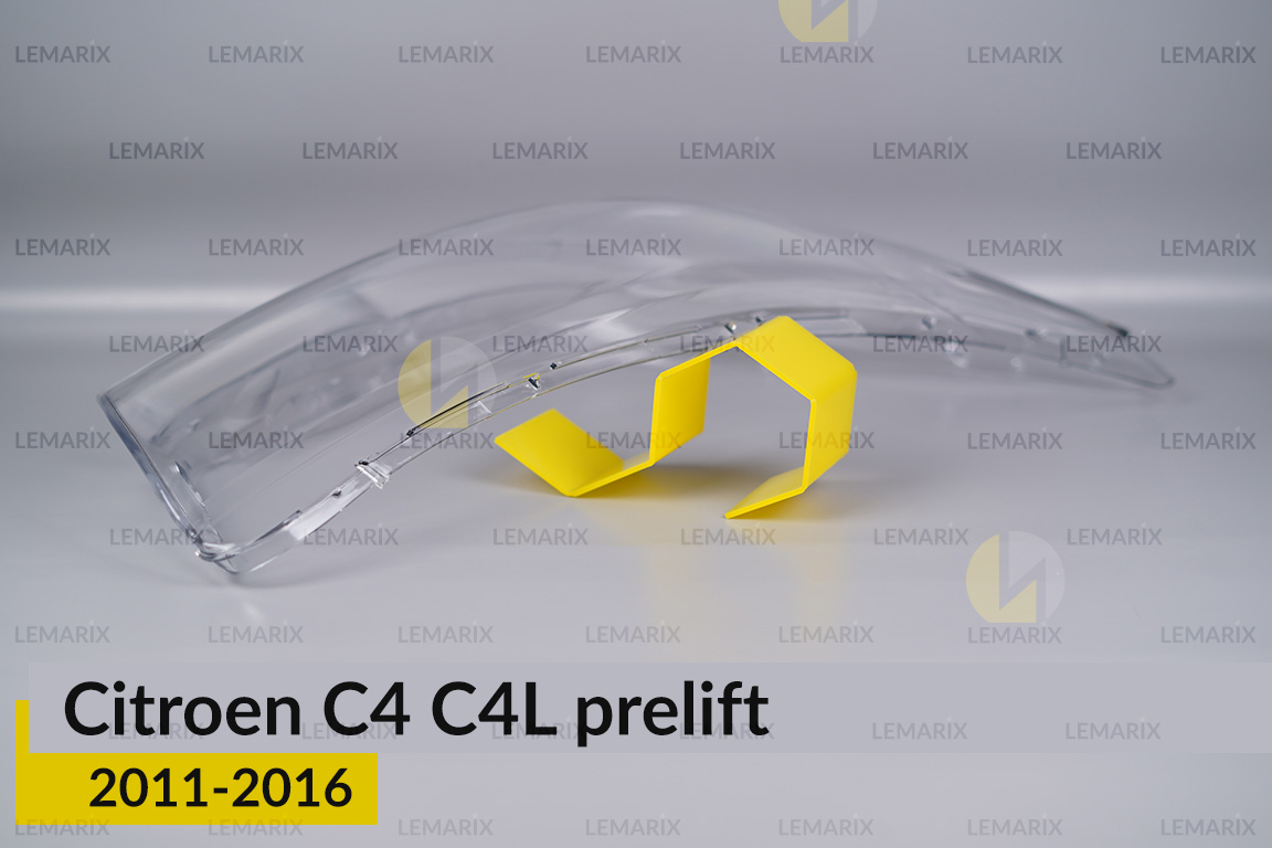 Скло фари Citroen C4 C4L (2011-2016) дорест праве