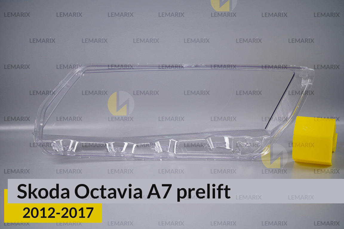 Скло фари Skoda Octavia A7 (2012-2017) дорест праве