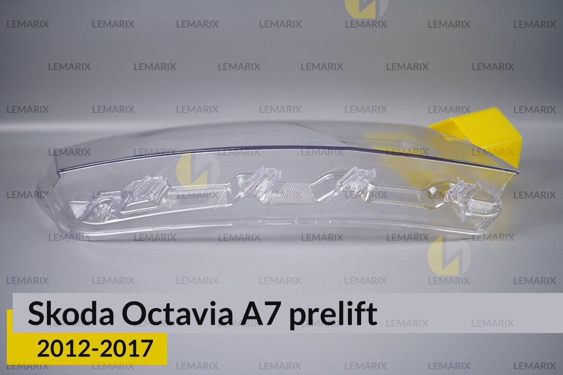 Скло фари Skoda Octavia A7 (2012-2017) дорест праве