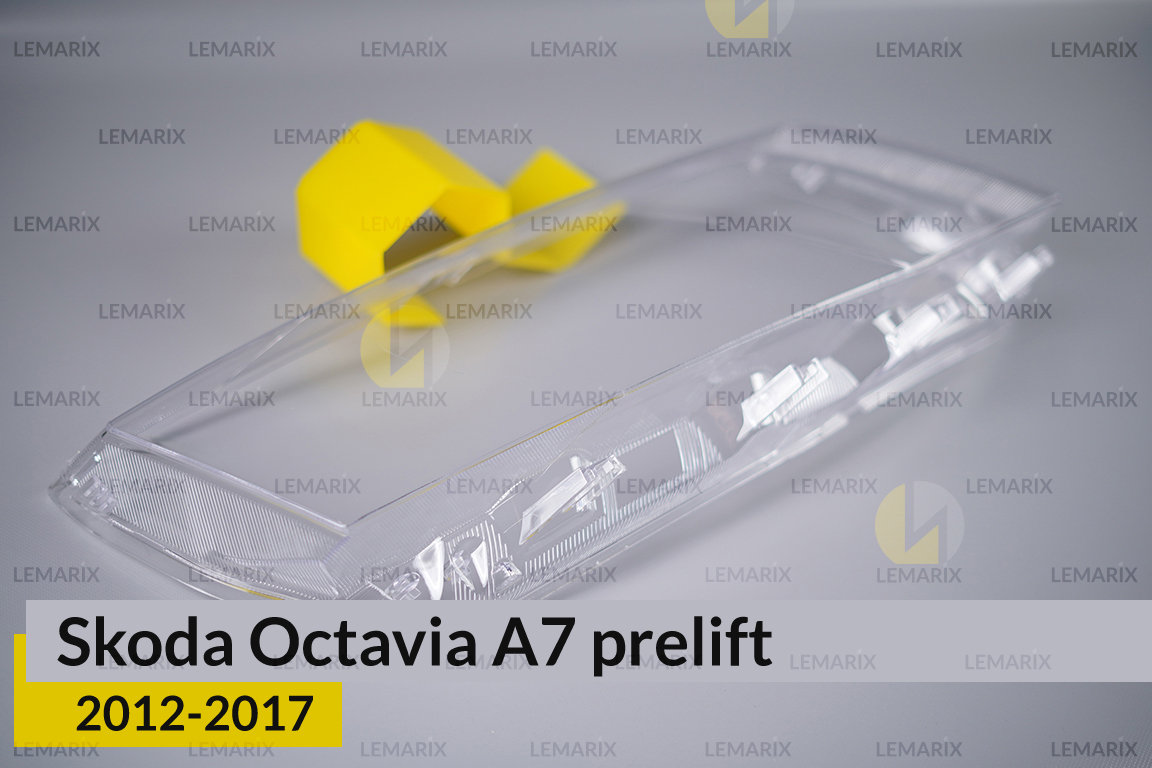 Скло фари Skoda Octavia A7 (2012-2017) дорест праве