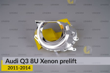 Хромована маска лінзи Audi Q3 8U Xenon (2011-2014) дорест ліва