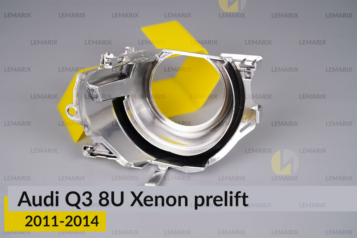 Хромована маска лінзи Audi Q3 8U Xenon (2011-2014) дорест ліва