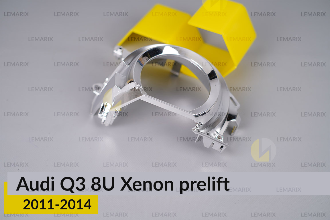 Хромована маска лінзи Audi Q3 8U Xenon (2011-2014) дорест ліва