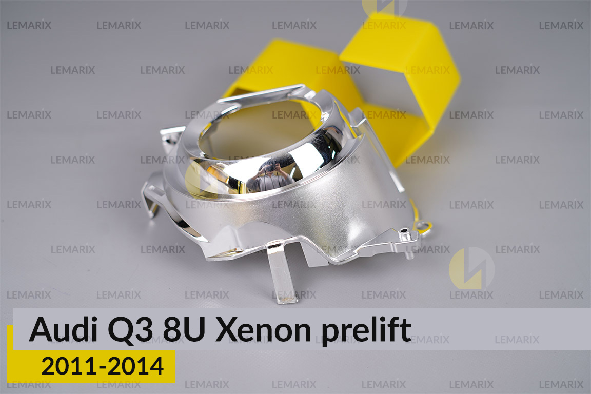 Хромована маска лінзи Audi Q3 8U Xenon (2011-2014) дорест ліва