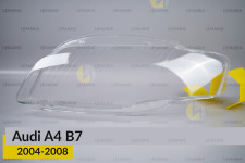 Скло фари Audi A4 B7 (2004-2008) ліве