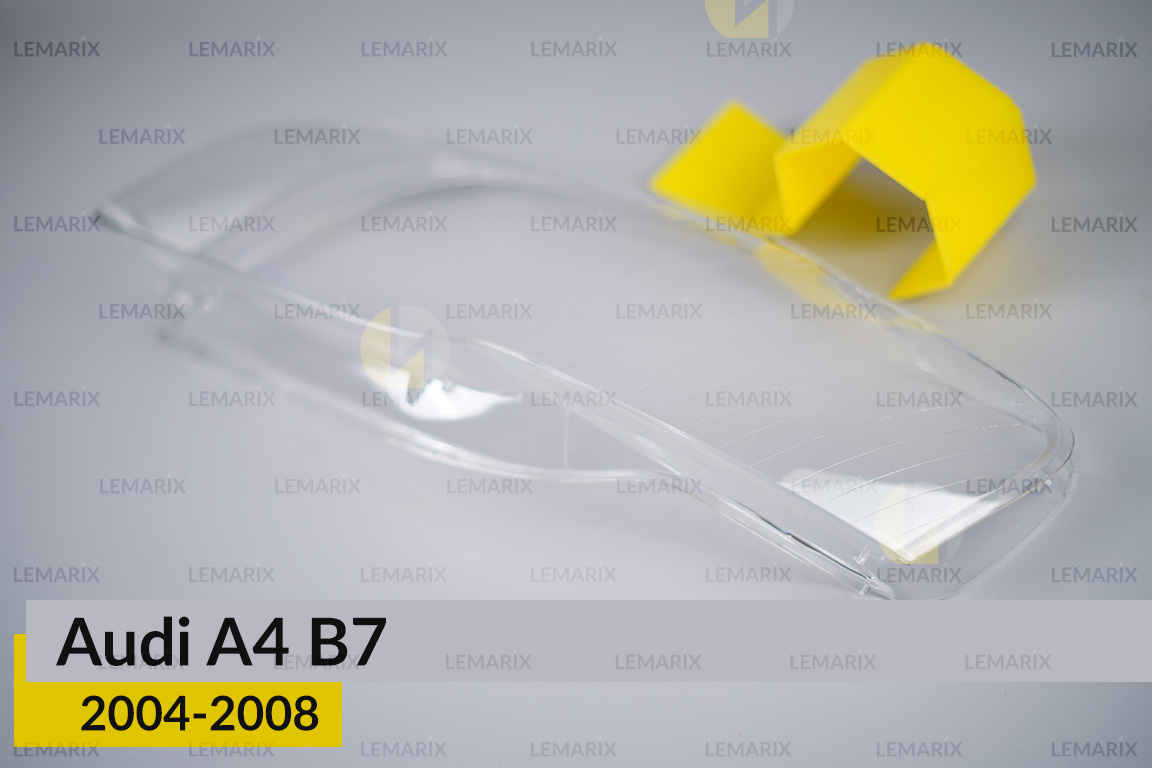 Скло фари Audi A4 B7 (2004-2008) ліве