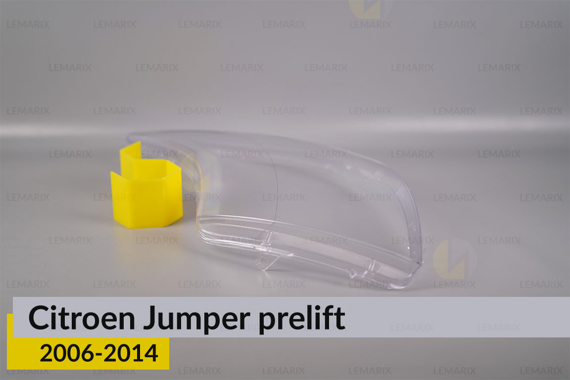Скло фари Citroen Jumper (2006-2014) дорест ліве