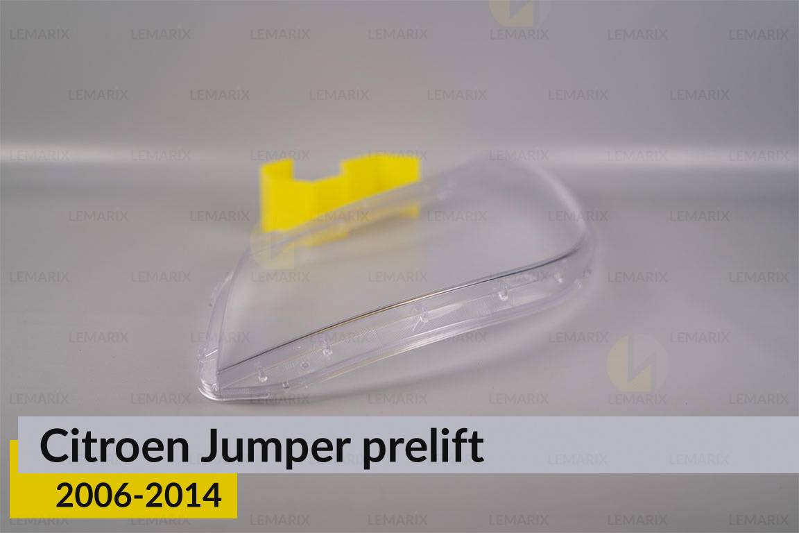 Скло фари Citroen Jumper (2006-2014) дорест ліве