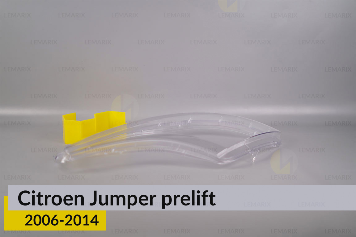 Скло фари Citroen Jumper (2006-2014) дорест ліве