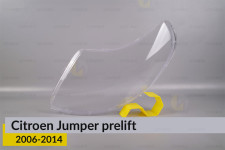 Стекло фары Citroen Jumper (2006-2014) дорест левое
