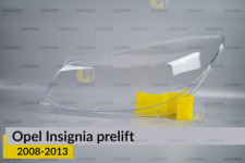 Скло фари Opel Insignia (2008-2013) дорест ліве