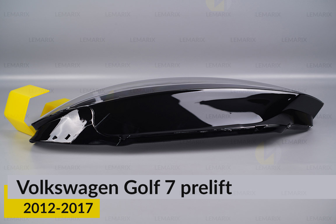 Скло фари VW Volkswagen Golf 7 (2012-2017) дорест ліве