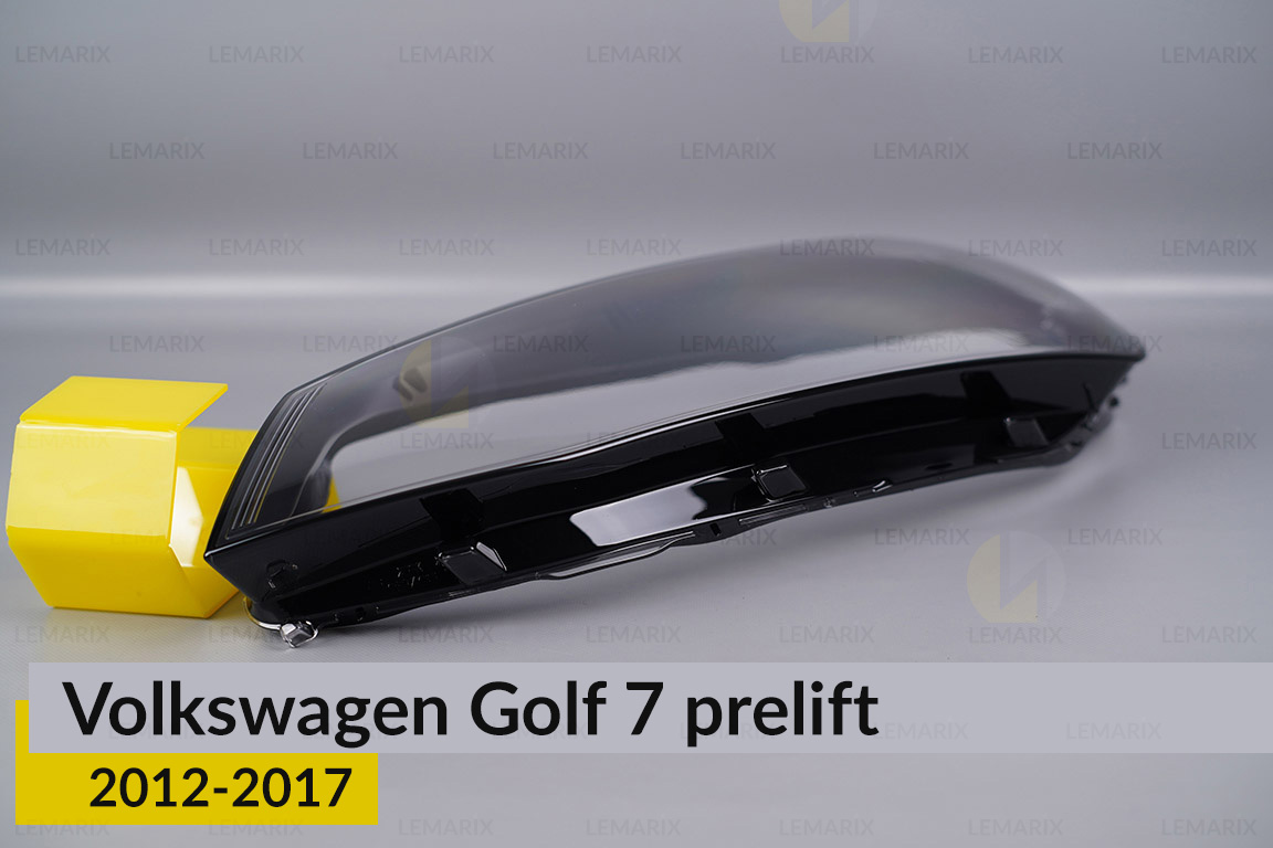 Скло фари VW Volkswagen Golf 7 (2012-2017) дорест ліве