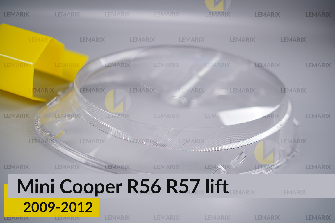 Скло фари Mini Cooper Hatch Cabrio R56 R57 (2009-2012) рест праве