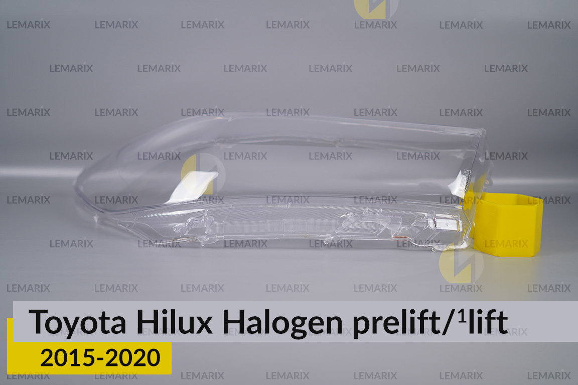 Скло фари Toyota Hilux Halogen (2015-2020) дорест/1 рест праве