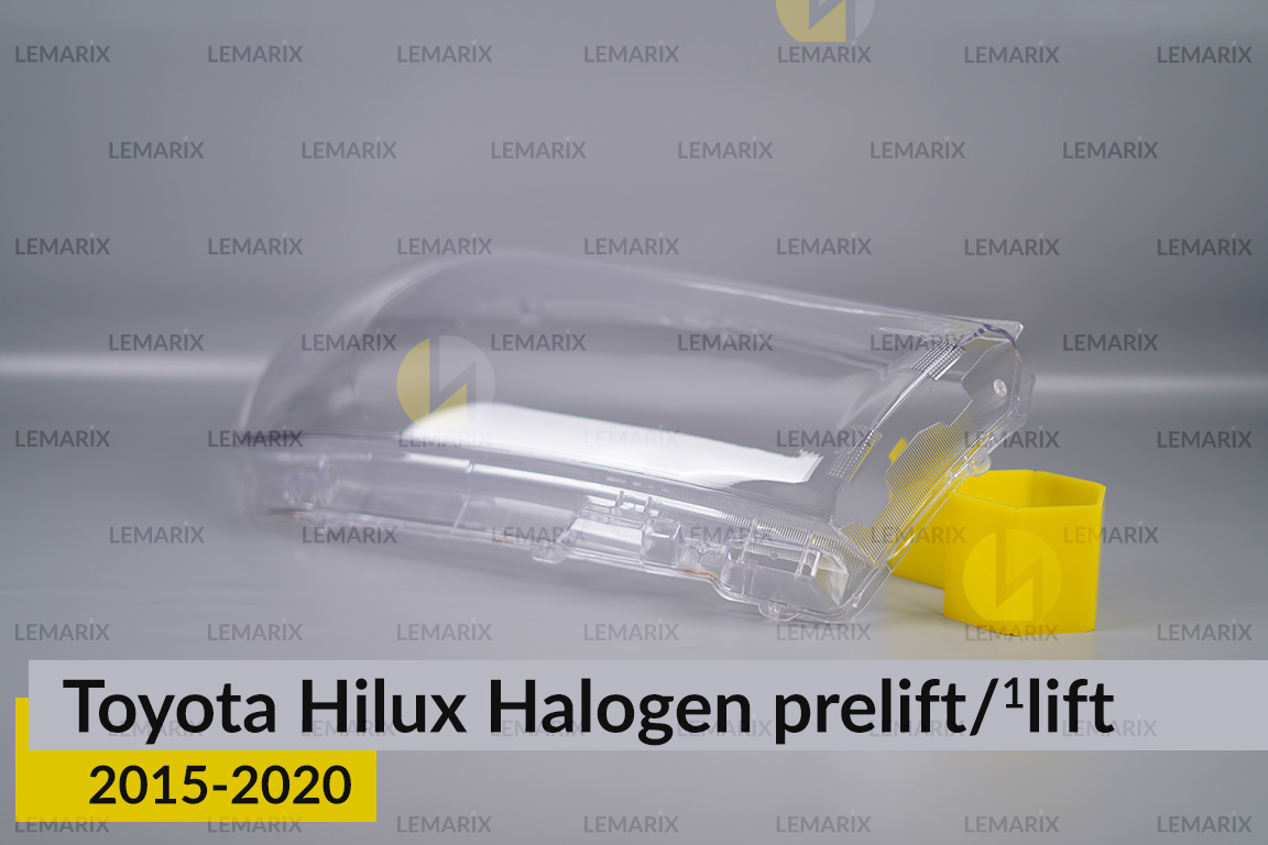 Скло фари Toyota Hilux Halogen (2015-2020) дорест/1 рест праве