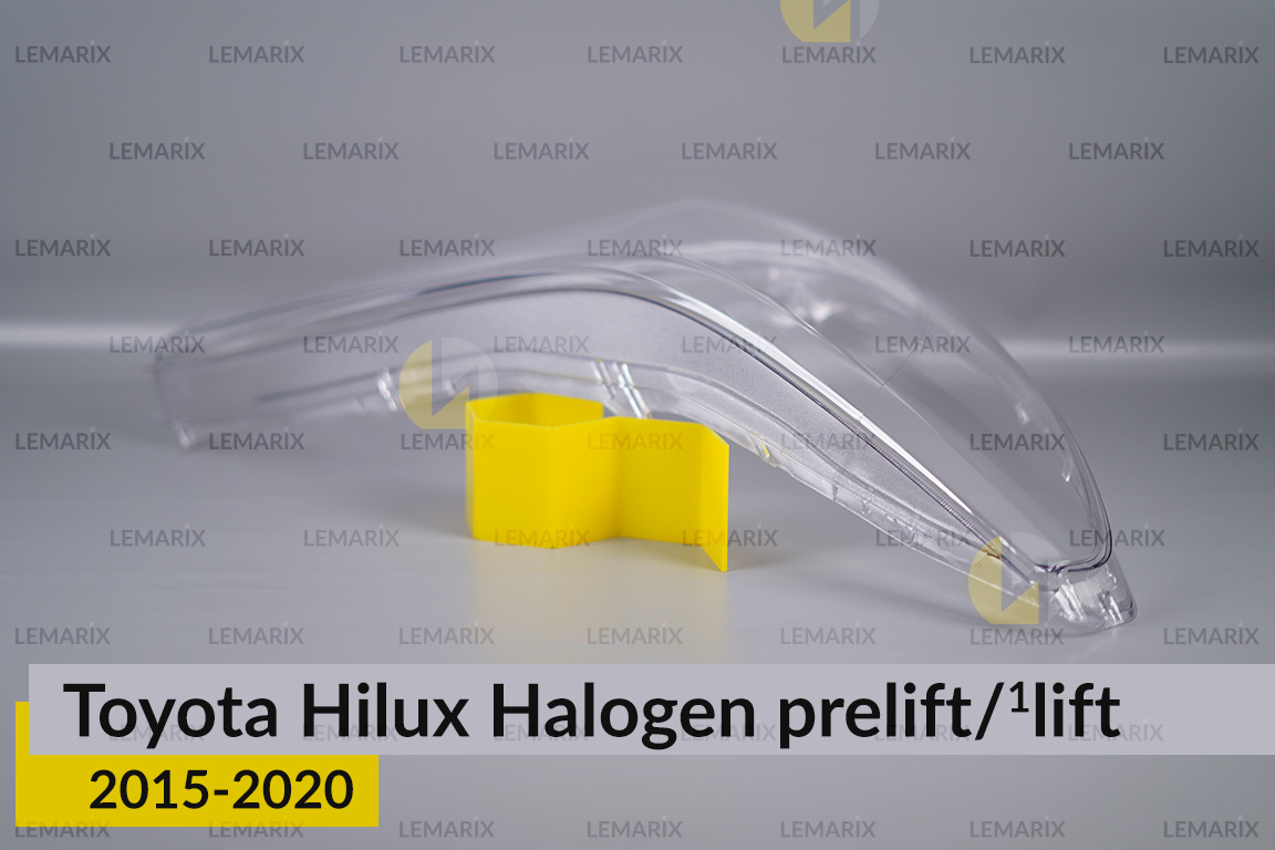 Скло фари Toyota Hilux Halogen (2015-2020) дорест/1 рест праве