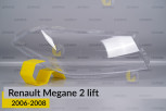 Скло фари Renault Megane 2 (2006-2008) рест праве