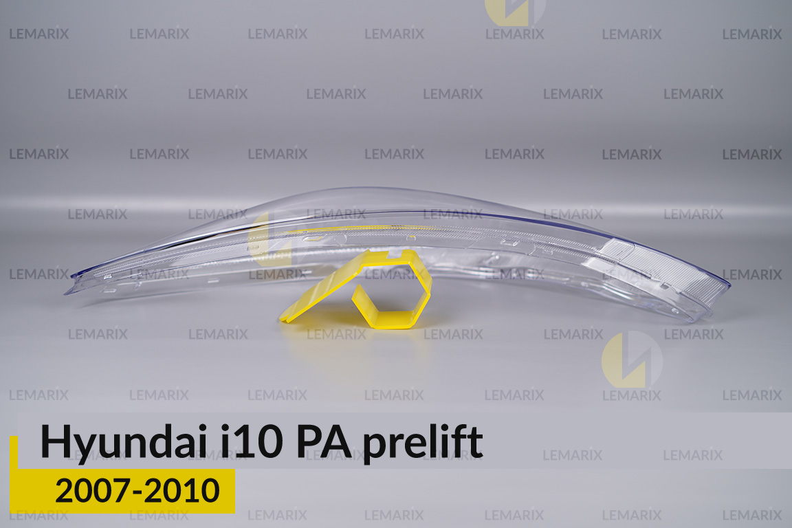 Скло фари Hyundai i10 PA (2007-2010) дорест ліве